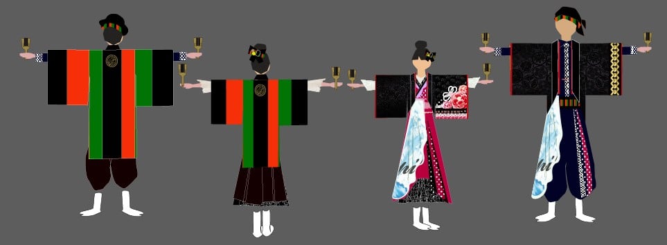 まるまんてん 衣装イラスト